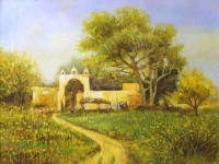 Imran Zaib, 18 x 24 Inch, Oil on Canvas, Landscape Painting, AC-IZ-007